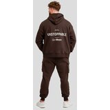 GymBeam Muška dukserica Unstoppable Brown | Eponuda.ba