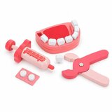ECO TOYS Drveni mali liječnički set za medicinsku torbicu za djecu 26 dijelova Slike