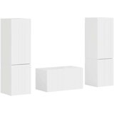3 Komplet TV omaric 5 pcs Visok sijaj bela Konstruiran les, (5000132341) | Shoptok.si