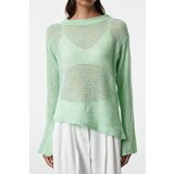 Trendyol Mint Transparent Knitwear Sweater | Shoptok.si