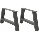 Furnova Noge kavne mizice A-oblika 2 kosa antracit 60x(30-31) cm jeklo, (21914746) Cene