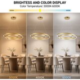  Brilagi-LED prigu&amp;scaron;iva Visilica na sajli TWISTER LED/75W/230V 3000-6000K zlatna + daljinski upravljač Slike