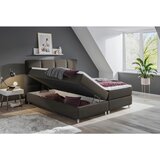 Time POSTELJA Z VZMETNICO 140 cm x 200 cm , tekstil temno rjava | Shoptok.si