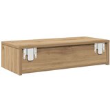 vidaXL Stenska polica s predali artisan hrast 60x26,5x15 cm inž. les | Shoptok.si