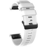 Chameleon Silikonski pašček za Garmin ure (20mm), hitro zapenjanje, bel u