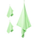 vidaXL Komplet športnih brisač 3 pcs Zelena Poliester in poliamid | Shoptok.si