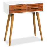 vidaXL Konzolna mizica iz trdnega akacijevega lesa 70x30x75 cm | Shoptok.si