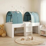  Krevet s Tunnels 3 kom. Bijela i svjetloplava Konstruirano drvo 80 x 200 cm | shoptok.hr