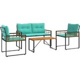  Set vanjskog namještaja s jastukom 4 pcs Tirkizna | Eponuda.com