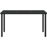  Stol za vrt Crna 140 x 70 x 73 cm Metal | shoptok.hr