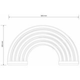 LED neonska zidna dekoracija RAINBOW LED/3W/3xAA USB višebojna | Eponuda.com