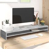 vidaXL Stalak za monitor siva boja betona 100 x 24 x 13 cm od iverice | shoptok.hr