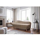 Miuform Smeđe-siva ležaljka od samta (s lijevim kutom) Chic Charlotte – | shoptok.hr