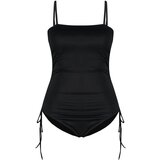 Trendyol Curve Plus Size Swimsuit - Black - Plain cene