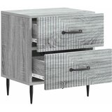  Noćni ormar Siva sonoma 43 x 34,5 x 47,5 cm Konstruirano drvo | Eponuda.com