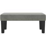  Klupa svjetlosiva 70 x 30 x 30 cm baršunasta | Eponuda.com
