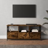 vidaXL TV omarica dimljeni hrast 102x33x45 cm inženirski les in železo Cene