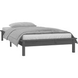  Okvir kreveta sivi 75x190 cm za jednu osobu masivno drvo | shoptok.hr