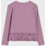 Sinsay Pamučna majica s ažurnim volanima | shoptok.hr