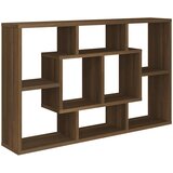  Zidna polica boja smeđeg hrasta 85x16x52,5 cm konstruirano drvo | shoptok.hr
