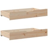 vidaXL Posteljni okvir brez vzmetnice 200x200 cm trdna borovina, (21322496) | Shoptok.si