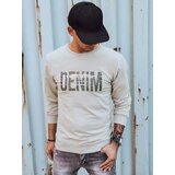 DStreet Bluza męska z nadrukiem beżowa | Shoptok.si