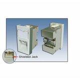 Uložak sa 1 RJ-45 STP kat. 6A pod uglom - dim. 45x22.5mm (1M), Shielded, Krone LSA reglete, DELTA / EC & ETL sertifikati | ePonuda.com