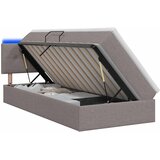  LED krevet za pohranu s madracem Sivosmeđa 90 x 200 cm Tkanina | shoptok.hr