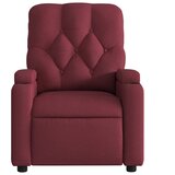  Električni naslonjač od tkanine crvena boja vina | shoptok.hr