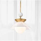 Quintiesse QN-SAUCER-1P-M-AB-OPAL-Luster na stalku SAUCER M 1xE27/40W/230V zlatna | Eponuda.com