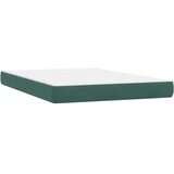 Box Spring krevet s madracem tamno zeleni 160x220 cm baršun | shoptok.hr