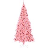 vidaXL Božično drevo med 300 LED z stojalom Roza 240 cm PVC | Shoptok.si