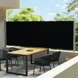 vidaXL Zložljiva stranska tenda za teraso 600x160 cm črna cene