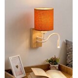  Brilagi - LED zidna lampa NUBILA WOOD 1xE27/25W/230V + LED/3W hrast/bela/narandžasta | Eponuda.com