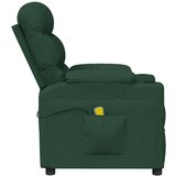vidaXL Masažni stol temno zeleno blago, (20920498) | Shoptok.si