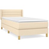 Maison Chic Box spring postelja - Vzmetna postelja z vzmetnico krem 100x200 cm blago SL20312, (21881324) Cene