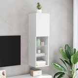 TV ormarići s LED svjetlima 2 kom bijeli 30,5x30x102 cm | Eponuda.com