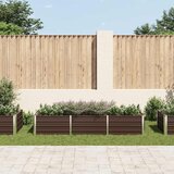  Povišena vrtna gredica smeđa 240 x 80 x 45 cm pocinčani čelik | Eponuda.com