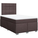  Krevet box spring s madracem tamnosmeđi 120 x 190 cm od tkanine | shoptok.hr
