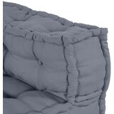  4-sjedalni modularni pouf sofa konvertibilna siva tkanina | shoptok.hr