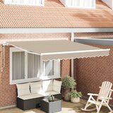 vidaXL Ročna Retraktibilna Tenda Bež 350x250 cm | Shoptok.si
