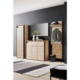 Voleo GARDEROBNA OMARA črna, barve hrasta | Shoptok.si