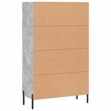  Visoka komoda boja betona 69,5 x 31 x 115 cm konstruirano drvo | shoptok.hr