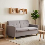  Krevet-sofa na razvlačenje Sivosmeđa Tkanina | shoptok.hr