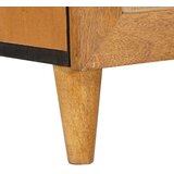 vidaXL Strani šal 2 pcs Rjava 60 x 33 x 75 cm trden mangov les | Shoptok.si