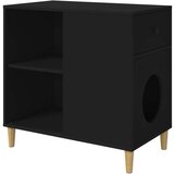  Mačja Kuća Crna 72 x 42.5 x 70 cm Konstruirano drvo | shoptok.hr
