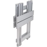 Bo-Camp Zložljiv stolček/mizica iz aluminija sive barve 60 kg, (21012931) | Shoptok.si