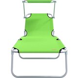 vidaXL Sklopive ležaljke 2 kom s tendom Zelena 600D Oxford tkanina | shoptok.hr