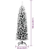 vidaXL Umestno božično drevo Zelena 150 cm PVC in Jeklo in Plastika | Shoptok.si