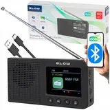 Prenosni aku. 2000mAh LCD kuhinjski radio FM DAB+ RK3 bluetooth črn